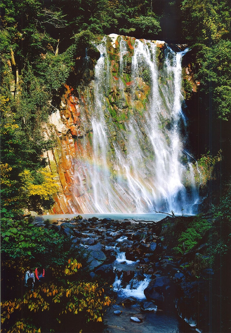 丸尾の滝と虹