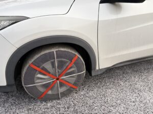 今シーズン初の布チェーン