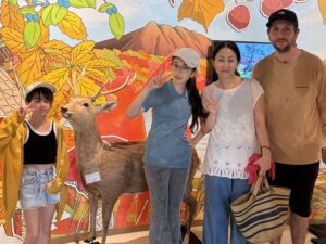 沖縄在住フランスのお客様が来館された。